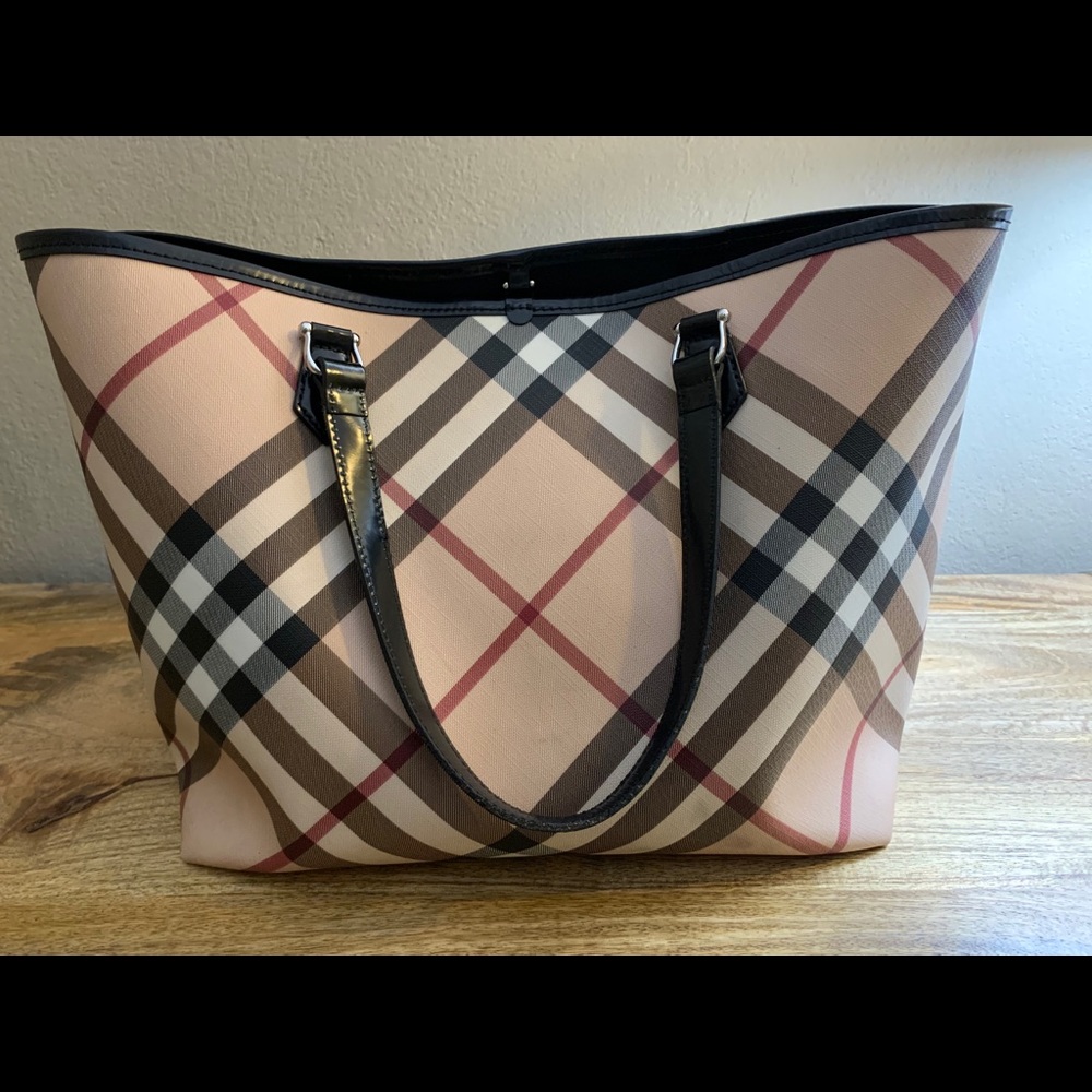 Authentic Burberry Nova Check Tote Bag
